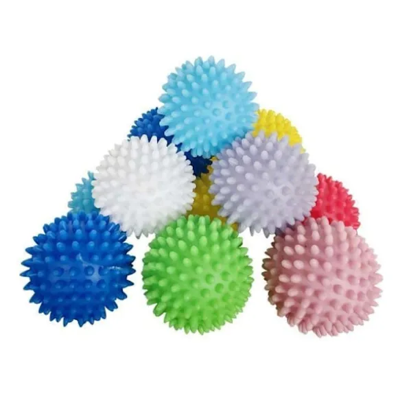 2-Pack Torkbollar Torktumlare Återanvändbar Tvättmaskinboll multifärg one size