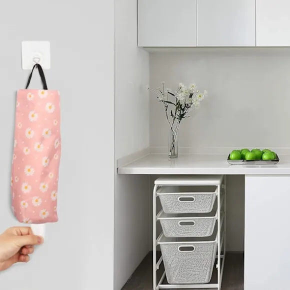 2-pack Tvättade Plastpåsar med Vikbar Väggfäste, ZQKLA