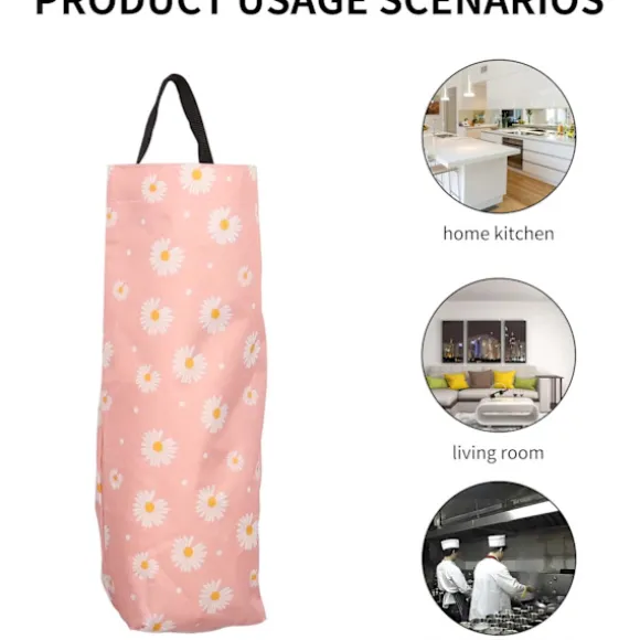 2-pack Tvättade Plastpåsar med Vikbar Väggfäste, ZQKLA