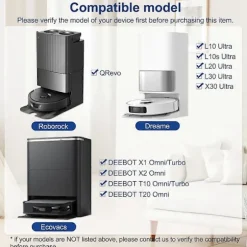 12-pack tvättbara moppdynor för Dreame L10S /L10/ L20 / L30/ X30/ Ecovacs Deebot X2 Omni/ T20 Omni [BR] As Shown