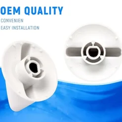 2-pack WH1X2721 torktumlarvred, ersättning för Hotpoint GE torktumlare [BR] White