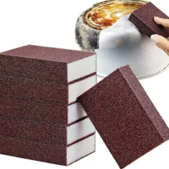 Paket Nano Carborundum Svamp Smärgel Svamp Borste Magisk Köksrengöringssvamp för Borttagning av Grytor