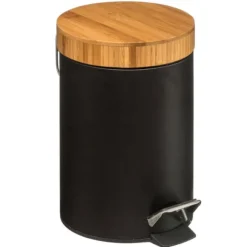 Pedalhink, Bambu / Metall, 3 L - Svart Svart