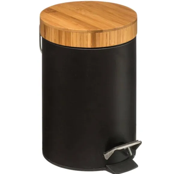Pedalhink, Bambu / Metall, 3 L - Svart Svart