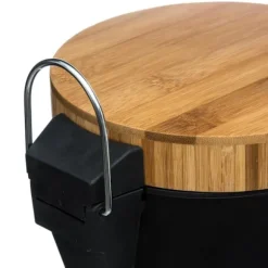 Pedalhink, Bambu / Metall, 3 L - Svart Svart