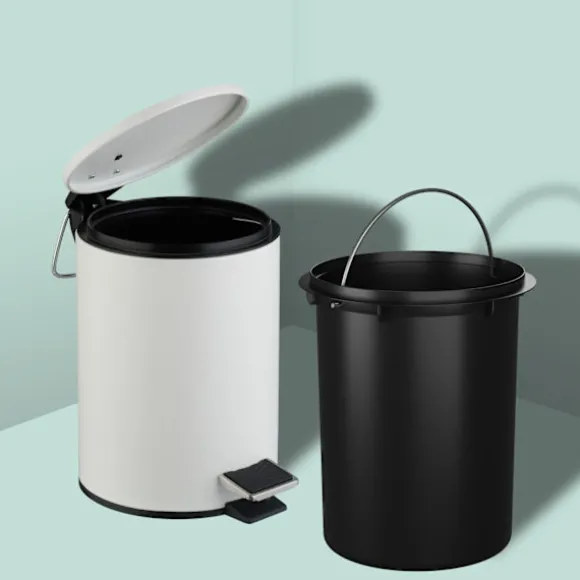 Pedalhink till badrummet, 3 l – mjukstängande, handsfree