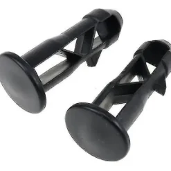 {PL}65 x 18 mm Förpackning med 10 Svarta Plastgångjärnstappar för Soptunnelock för 240 l Hushålls- och Kommersiella Soptunnor