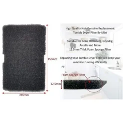 {PL}Cylinda Torktumlare Kondensorfilter Svamp 2964840100 2-pack