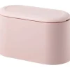 {PL}Mini soptunna för bord med lock för sovrum (rosa)