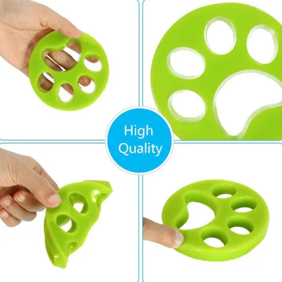 Pälsborttagare för kläder - tar bort hund/katthår Grön 4-pack