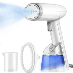 Portabel Klädångare Strykjärn för Kläder med 250 ml Tank, för Vertikal och Horisontell Ångning, Snabb Rynkborttagning 1200W