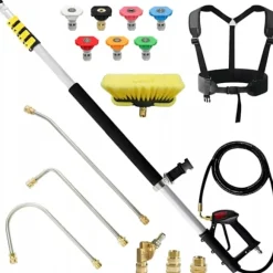 PowerReach ProMax 6.3M Teleskopisk Tvättlans – 4000 PSI | 7 Munstycken | Kompatibel med M22, QC 3/8"