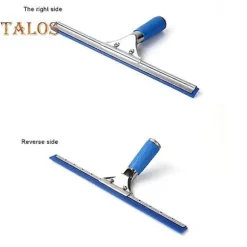 Professionell fönsterskrapa med gummiläpp, långt handtag, badrumsdusch, fönstertorkare, glasrengöringsverktyg_Särskilda gåvor blue 25cm