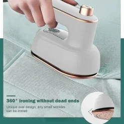 Professionell mini ångstrykjärn Handhållen bärbar plaggångare torr våt dubbla kläder tyg strykmaskin