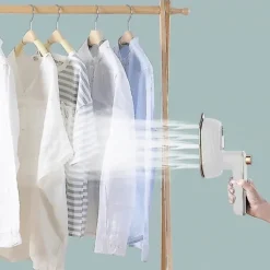 Professionell mini ångstrykjärn Handhållen bärbar plaggångare torr våt dubbla kläder tyg strykmaskin