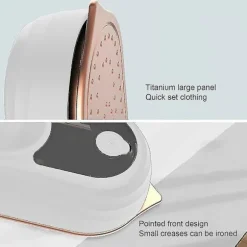 Professionell mini ångstrykjärn Handhållen bärbar plaggångare torr våt dubbla kläder tyg strykmaskin