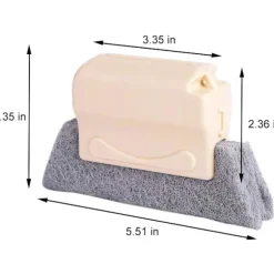 Rengöringsborstar för 3-pack fönsterspår för alla skrymslen och springor (grå+beige+grön)