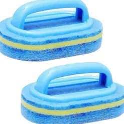 Rengöringsborste, Rengöringssvamp för badrum, Rengöringssvamp för kök, Badkar, Toalett, Vägg, Golv, Kakel, Rengöringsborste med handtag[D]