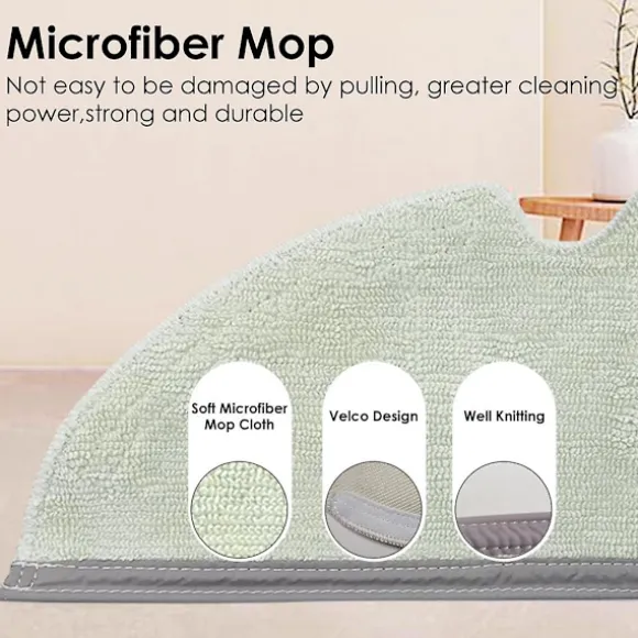 Reservdelar för Roborock Q5 Pro+/q8 Max+ (plus) dammsugare huvudsidoborste Hepa-filter moppduk dammsugarpåsar