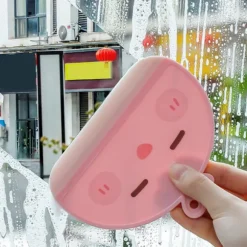 Rosa Mini Glasrakel, Tecknad Duschskrapa, Liten Plastskrapa, Fönsterskrapa, Lätt att Rengöra Fönsterspegel