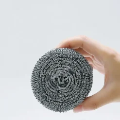 Rostfri Stålskrubber, Skursvamp, Stålullsskrubber för Kök, Badrum och Mer Starkt Motstånd 6PCS 5cm