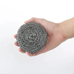 Rostfri Stålskrubber, Skursvamp, Stålullsskrubber för Kök, Badrum och Mer Starkt Motstånd 6PCS 5cm