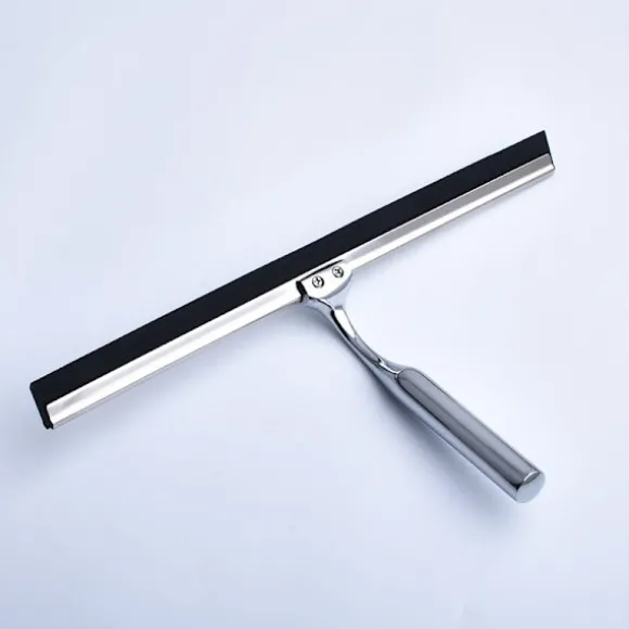 Rostfritt stål duschskrapa, duschskrapa med krok, inget hål, badrum