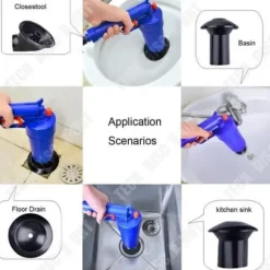 Rörrensare - TD® - Fjäder - Högkvalitativ plast - 4 sugkoppar - 0,9 kg