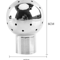 Sanitärt rostfritt stål 304 tanksprayrengöringskula fast/roterande 360 CIP-rengöring 1/2" BSP gängad honanslutning med rengöringsdiameter 1m-6m(f