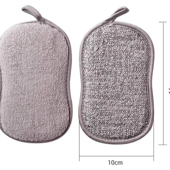 Set med 8 tvättbara disktrasor i mikrofiber, perfekta för non-stick-pannor