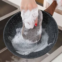 Set med 8 tvättbara mikrofibersvampar, perfekta för nonstick-ytor