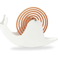 Snigel Myggspiralhållare Järn Metall Brandsäker Rökelsebrännare Fäste, Myggspiralhållare Spiralställ för Hemmakontorsinredning (Vit) db