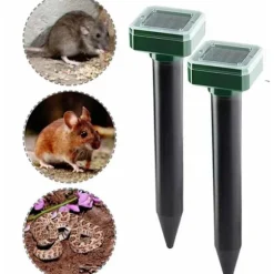 Solcellsdriven Skadedjursskrämma Mot Ormar & Råttor 2-Pack