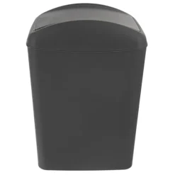 Soptunna 5L, mörkgrå plast, svängbart lock