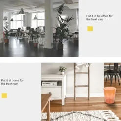 1st Enkel Modern Papperskorg Hem DIY Blomhållare Synlig Chic Avfallskorg