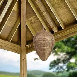 2st Getingfällor giftfritt lockbete av papper, avskräckande för bin - Getingbo Beige