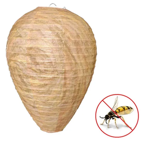 2st Getingfällor giftfritt lockbete av papper, avskräckande för bin - Getingbo Beige