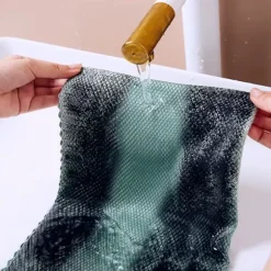 10st mikrofiber glasrengöringsduk trasa luddfri för fönster bil kök spegel inga spår återanvändbar fiskfjäll trasa polering 25*25cm