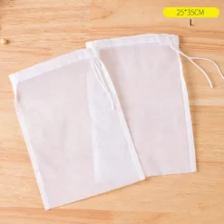 2st Återanvändbara nötmjölkspåsar Silar Nylon L