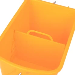 Städhink Städvagn Torkvagn Mobil Hink 20 Liter Med Press 2 Kammare Gul