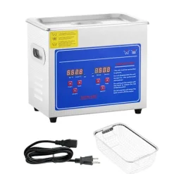 SucceBuy 3L Ultraljudstvätt SUS304 Rostfritt stål, Digital Timer för Värmare, Professionell Ultraljudsrengörare för Smycken