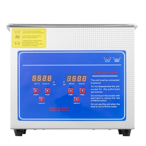 SucceBuy 3L Ultraljudstvätt SUS304 Rostfritt stål, Digital Timer för Värmare, Professionell Ultraljudsrengörare för Smycken