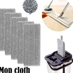 Superabsorberande Mopphuvud Refiller - Tvättbar Mikrofiber Rengöringsmopp Hushållsmopphuvud Rengöringsdyna (10 st) db
