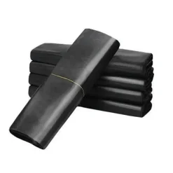 Svarta sopsäckar i plast med stor kapacitet, 100 st - Återvinningsbara sopsäckar med handtag för hem, kök, 32x52cm[D] Black