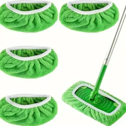 Swiffer Mopp Ersättningsdyna, Platta Golvmoppduk, Tvättsbar och Hållbar Ersättningsmoppduk, Dammmopphuvud, Användning i Våt och Torr