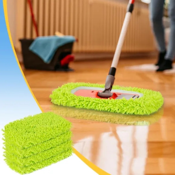Återanvändbara torra moppdukar av mikrofiber för våtmoppar Kompatibel med Swiffer Sweeper Mop Ersättningsmoppar för rengöring av golv med hård träyta 4 Pack | Fyndiq
