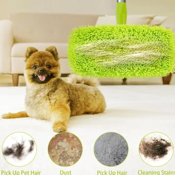 Återanvändbara torra moppdukar av mikrofiber för våtmoppar Kompatibel med Swiffer Sweeper Mop Ersättningsmoppar för rengöring av golv med hård träyta 4 Pack | Fyndiq