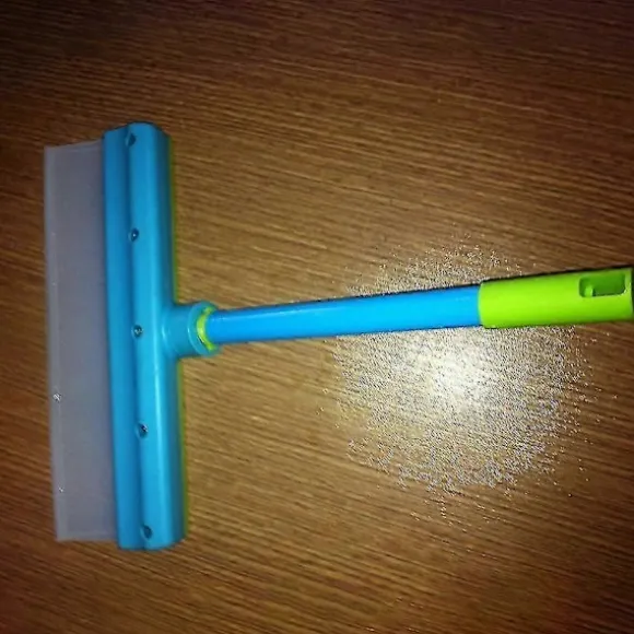 Återvinningsbart silikonfönsterskrapa kit, streckfri bilvård och rengöringsverktyg för hemfönster Blue
