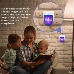 TG 4st Elektrisk Flugdödare, Myggdödare Lampa, Elektrisk Insektsfälla