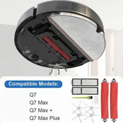 Tillbehör för Roborock Q7 Max Plus / Q7 Max / Q7 / Q7 Plus Reservdelar, Borstkit Filter Robotdammsugare